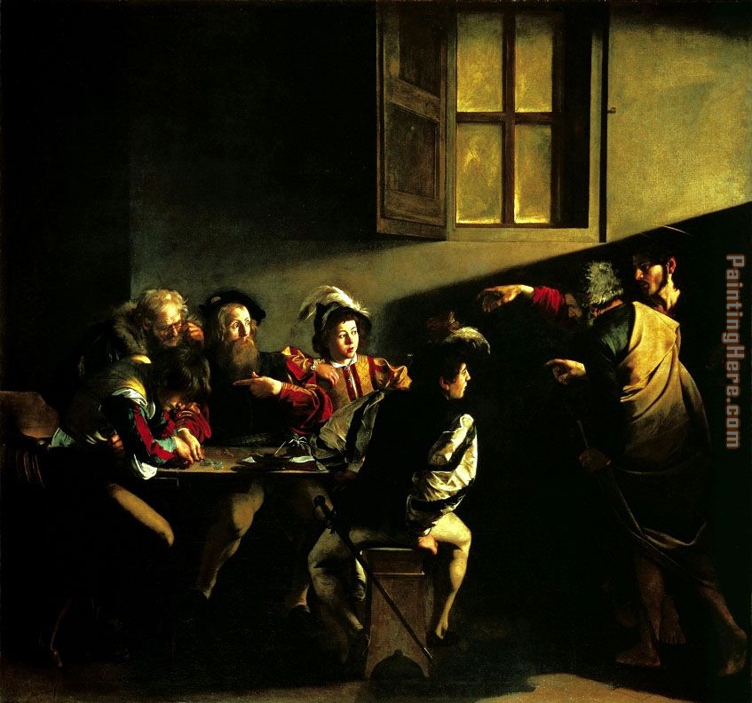The Calling of Saint Matthew painting - Caravaggio The Calling of Saint Matthew art painting